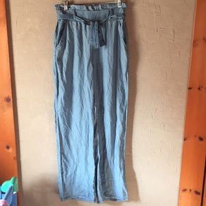 High waisted Flare top flowy pants